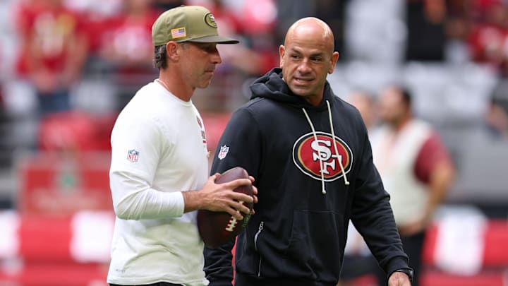 San Francisco 49ers head coach and defensive coordinator Robert Saleh San Francisco 49ers head coach and defensive coordinator Robert Saleh