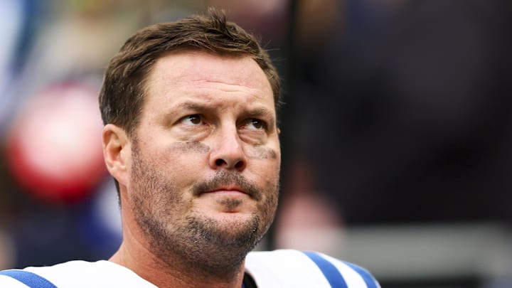 Indianapolis Colts quarterback Philip Rivers walks to the locker room