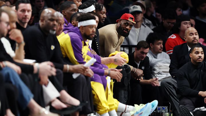 Seeing LeBron James in street clothes is never a good sign for the Lakers
