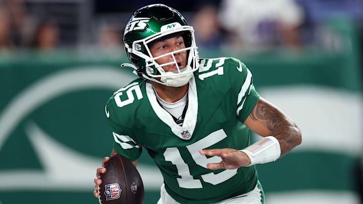 NY Jets quarterback Adrian Martinez