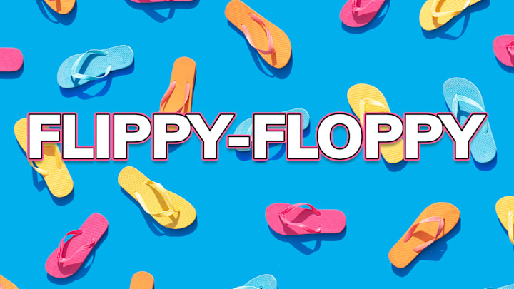 ‘Flippy-floppy’ is an example of a reduplicative word.