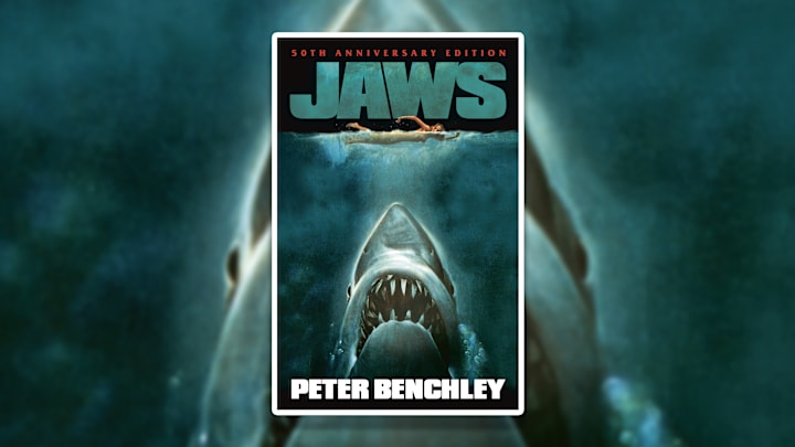 The 50th anniversary cover of Peter Benchley’s ‘Jaws.’