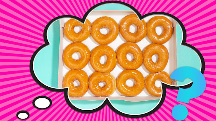 A dozen doughnuts.
