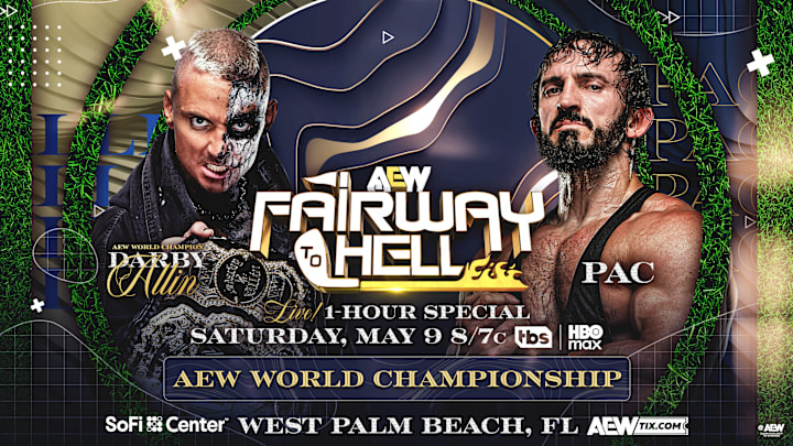 Darby Allin will defend the AEW World Championship against PAC on a special 1-hour edition of AEW Collision Fairway To Hell.