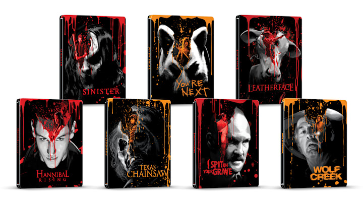Beauty shot for Bloody Disgusting/Lionsgate steelbook line at Walmart