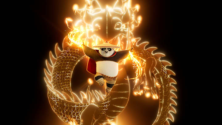 Po (Jack Black) in DreamWorks Animation’s Kung Fu Panda 4, directed by Mike Mitchell.