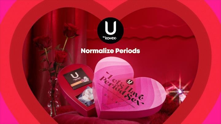 U by Kotex Launches “Let’s Have Period Sex” Chocolates for Valentine's Day. Image Credit to U by Kotex. 