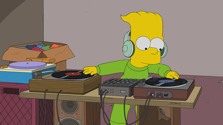 THE SIMPSONS: Bart dips his toe into the world of celebrity DJ-ing, and Homer finally pushes Flanders too far in the “Flandshees of Innersimpson” episode of THE SIMPSONS airing Sunday, March 30 (8:00-8:30 PM ET/PT) on FOX. THE SIMPSONS © 2025 by 20th Television.