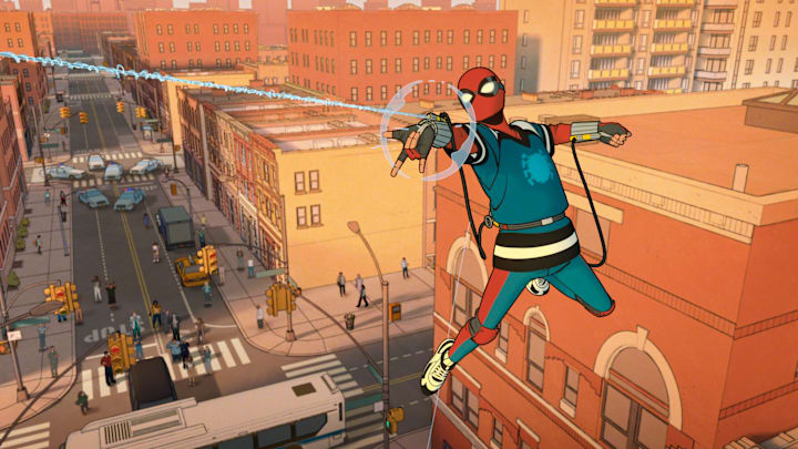 Peter Parker/Spider-Man (Hudson Thames) in Marvel Animation's YOUR FRIENDLY NEIGHBORHOOD SPIDER-MAN, exclusively on Disney+. Photo courtesy of Marvel Animation. © 2025 MARVEL. All Rights Reserved.