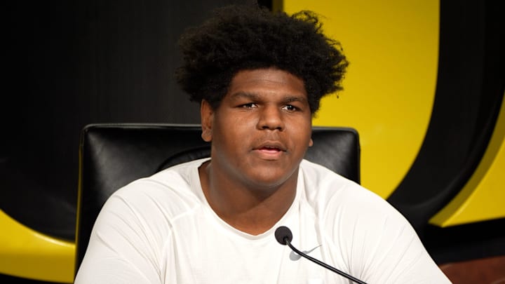 Oregon offensive lineman Josh Conerly Jr. talks about playing quarterback and going to the Rose Bowl. Oregon offensive lineman Josh Conerly Jr. talks about playing quarterback and going to the Rose Bowl.