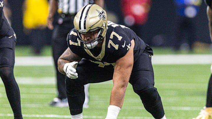 New Orleans Saints offensive tackle Dillon Radunz 