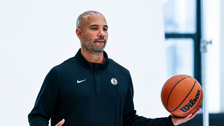 Sep 28, 2026; Brooklyn, NY, USA; Brooklyn Nets head coach Jordi Fernandez poses for a portrait during media day at Brooklyn Nets HSS Training Center. Mandatory Credit: Vincent Carchietta-Imagn Images Sep 28, 2026; Brooklyn, NY, USA; Brooklyn Nets head coach Jordi Fernandez poses for a portrait during media day at Brooklyn Nets HSS Training Center. Mandatory Credit: Vincent Carchietta-Imagn Images