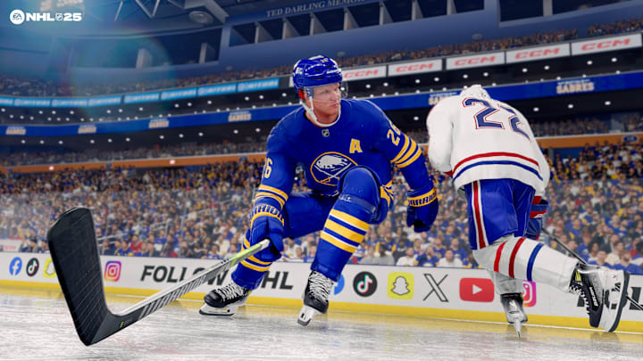 Rasmus Dahlin of the Buffalo Sabres in NHL 25