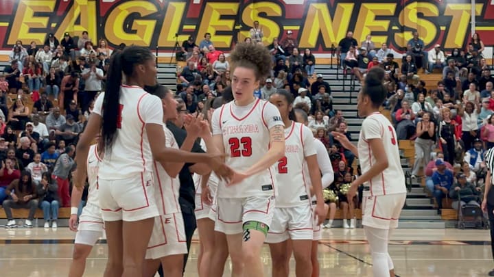 Etiwanda’s Grace Knox helped to guide the Eagles to a fourth straight CIF Southern Section Open Division final with a win over Mater Dei Saturday night.