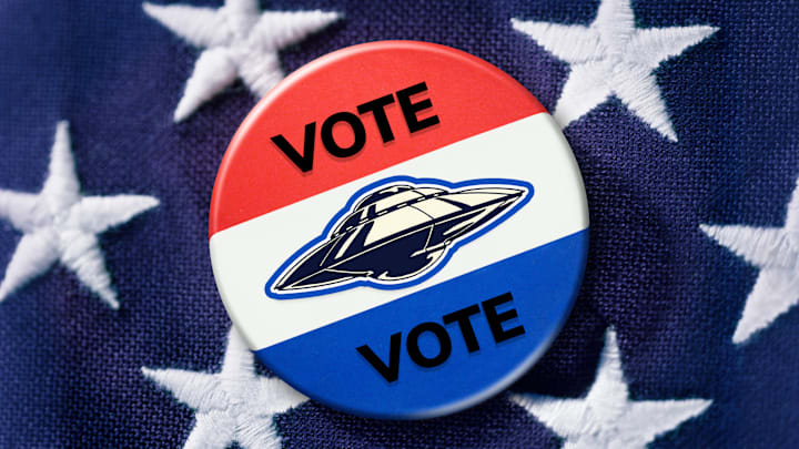 “I’m running for president because I was asked to do so by emissaries from outer space.”