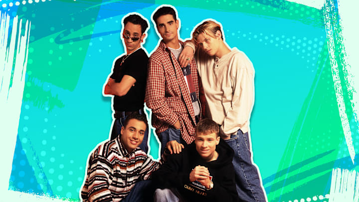 The Backstreet Boys in a late ’90s portrait session.