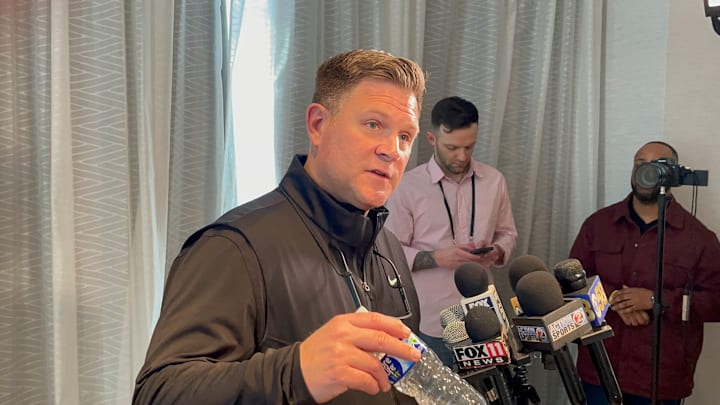 Packers GM Brian Gutekunst at the Scouting Combine