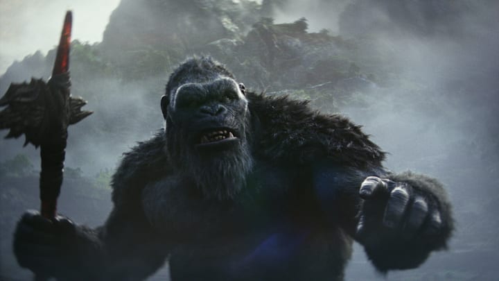 KONG in Warner Bros. Pictures and Legendary Pictures’ action adventure “GODZILLA x KONG: THE NEW EMPIRE,” a Warner Bros. Pictures release. Photo Credit: Courtesy of Warner Bros. Pictures © 2023 Warner Bros. Entertainment Inc. All Rights Reserved.