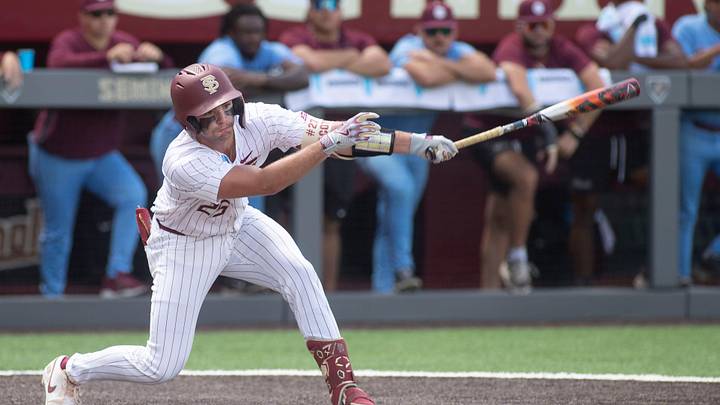 Florida State baseball competes in a first round Tallahassee Regional game against Bethune-Cookman for the NCAA College World Series at Dick Howser Stadium Friday, May 30, 2025.