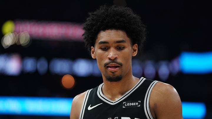 May 28, 2026; San Antonio, Texas, USA; San Antonio Spurs guard Dylan Harper (2) breaks between gameplay against the Oklahoma City Thunder during game six of the western conference finals for the 2026 NBA playoffs at Frost Bank Center. Mandatory Credit: Dustin Safranek-Imagn Images May 28, 2026; San Antonio, Texas, USA; San Antonio Spurs guard Dylan Harper (2) breaks between gameplay against the Oklahoma City Thunder during game six of the western conference finals for the 2026 NBA playoffs at Frost Bank Center. Mandatory Credit: Dustin Safranek-Imagn Images