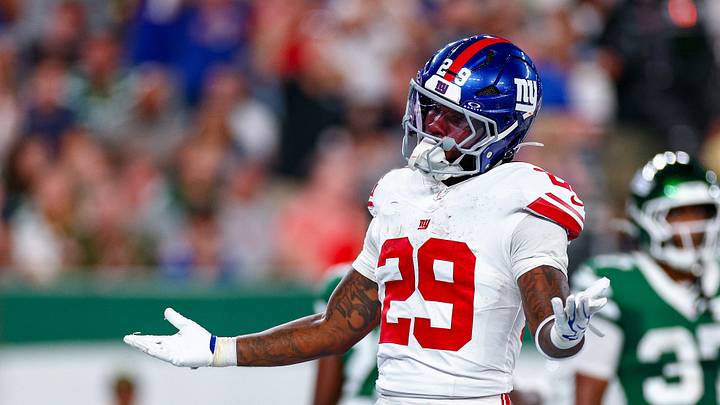 New York Giants running back Tyrone Tracy Jr.