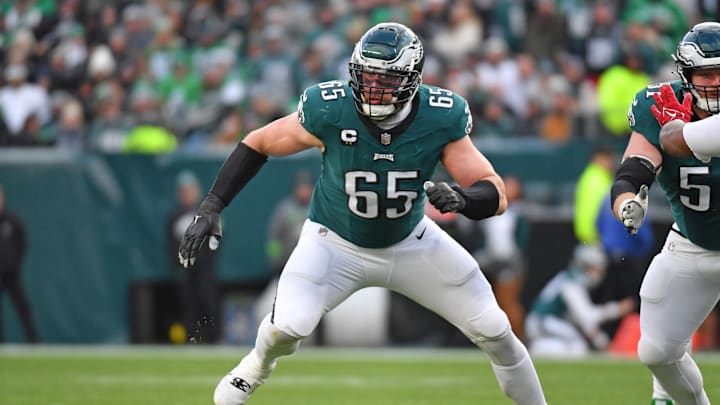 Philadelphia Eagles offensive tackle Lane Johnson (65). Philadelphia Eagles offensive tackle Lane Johnson (65).