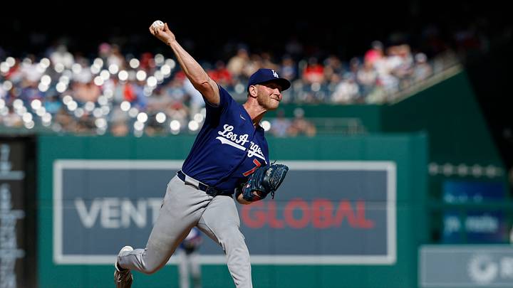 Apr 3, 2026; Washington, District of Columbia, USA;Los Angeles Dodgers pitcher Ben Casparius (78) pitches against the Washington Nationals /g9i/  at Nationals Park. Mandatory Credit: Geoff Burke-Imagn Images