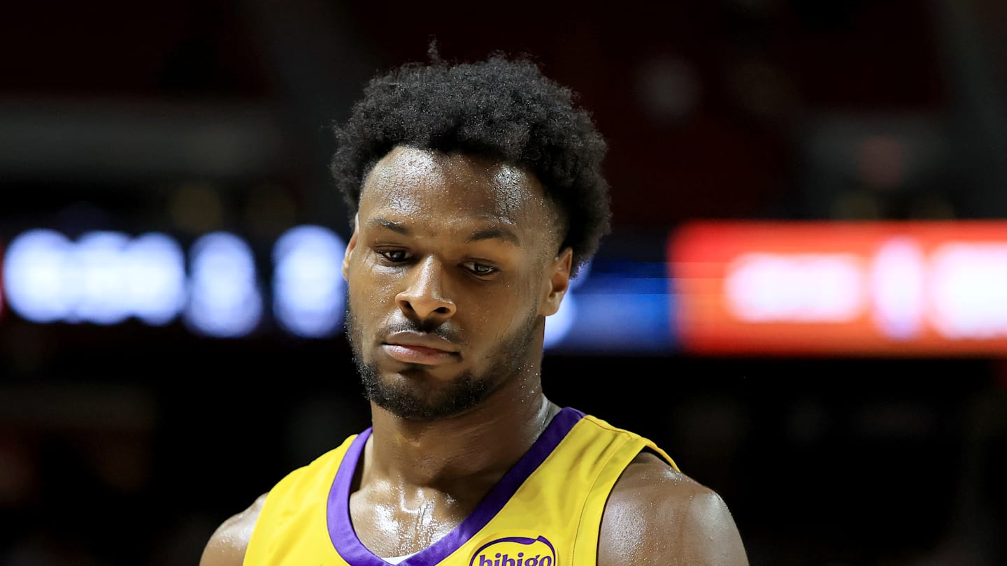 It took one preseason game for Bronny James to play his way off Lakers roster