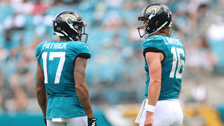 Jacksonville Jaguars - quarterback Trevor Lawrence and wide receiver Tim Patrick Jacksonville Jaguars - quarterback Trevor Lawrence and wide receiver Tim Patrick