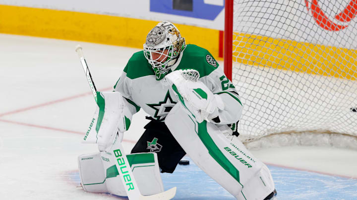 Oettinger was yanked in the first period of Game 5 against the Oilers Oettinger was yanked in the first period of Game 5 against the Oilers