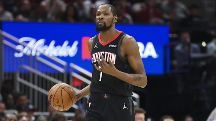 Houston Rockets forward Kevin Durant is a great prop target on Sunday.