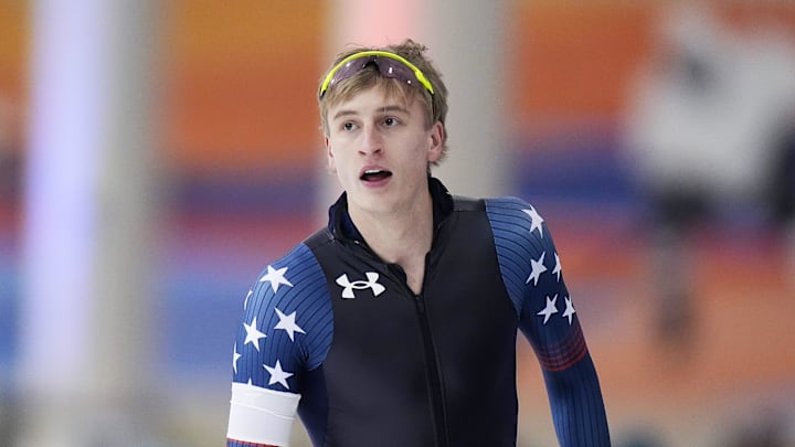 Jordan Stolz has a hotly anticipated Olympics ahead of him.