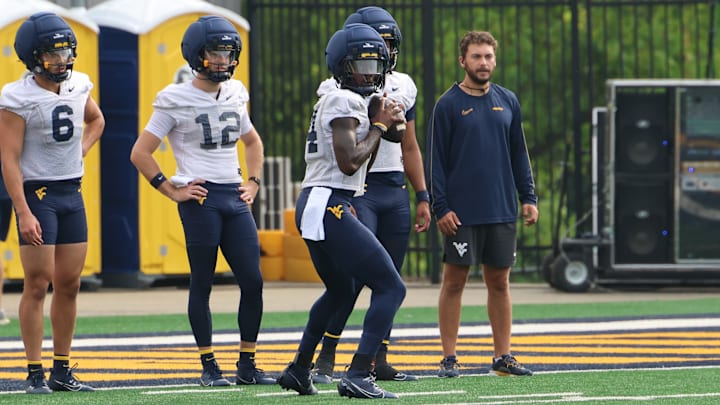 West Virginia University quarterback Khalil Wilkins