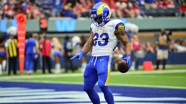 Los Angeles Rams running back Kyren Williams (23).