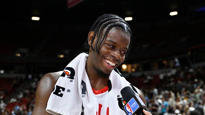 LAS VEGAS, NV - JULY 14: Caleb Wilson #8 of the Chicago Bulls. (Photo by David Becker/NBAE via Getty Images) LAS VEGAS, NV - JULY 14: Caleb Wilson #8 of the Chicago Bulls. (Photo by David Becker/NBAE via Getty Images)