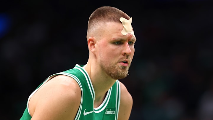 Boston Celtics, New York Knicks, Celtics injury report, Game 2, Kristaps Porzingis, Sam Hauser, NBA Playoffs
