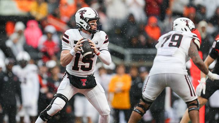 Texas Tech's Will Hammond looks to throw the ball during an NCAA football game at Reser Stadium on Saturday, Sept. 12, 2026, in Corvallis, Oregon Texas Tech's Will Hammond looks to throw the ball during an NCAA football game at Reser Stadium on Saturday, Sept. 12, 2026, in Corvallis, Oregon