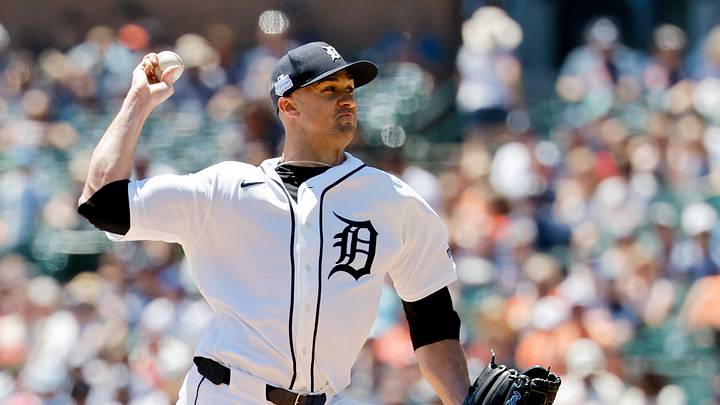 Detroit Tigers pitcher Jack Flaherty (9) pitches at Comerica Park. Mandatory Credit: Rick Osentoski-Imagn Images Detroit Tigers pitcher Jack Flaherty (9) pitches at Comerica Park. Mandatory Credit: Rick Osentoski-Imagn Images