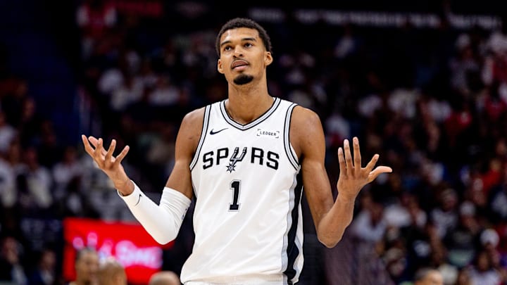 San Antonio Spurs forward/center Victor Wembanyama is a great prop target on Sunday. San Antonio Spurs forward/center Victor Wembanyama is a great prop target on Sunday.