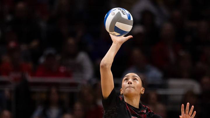Wisconsin Badgers outside hitter Grace Egan (32) returned to the court on Friday after a back injury sidelined her for most of the 2026 season. Mandatory Credit: Kylie Graham-Imagn Images Wisconsin Badgers outside hitter Grace Egan (32) returned to the court on Friday after a back injury sidelined her for most of the 2026 season. Mandatory Credit: Kylie Graham-Imagn Images