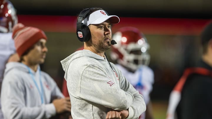 Nov 27, 2021; Stillwater, Oklahoma, USA;  Lincoln Riley, USC football