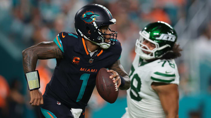 Tua Tagovailoa and the Dolphins look to sweep the season series against the Jets. Tua Tagovailoa and the Dolphins look to sweep the season series against the Jets.