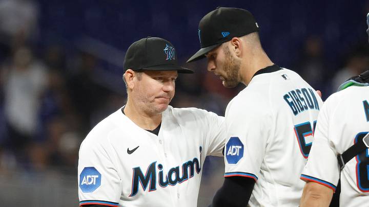 Miami Marlins manager Clayton McCullough Miami Marlins manager Clayton McCullough