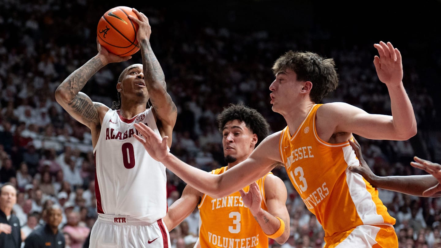 Alabama's 3-Point Shooting Goes Cold in Loss to Tennessee