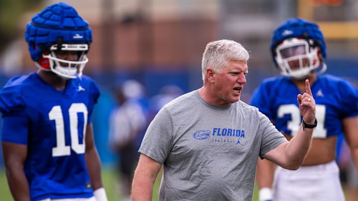Florida   s Ron Roberts will serve as executive head coach, co-defensive coordinator and linebackers coach. Roberts was coaching drills Saturday. The Florida Gators held their second Spring football practice at Sanders Practice Fields in Gainesville, FL on Saturday, March 9, 2024. [Doug Engle/Gainesville Sun]