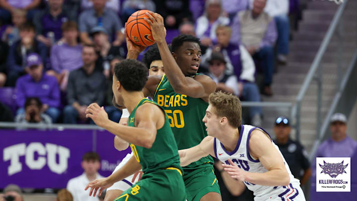 James Nnaji debuts for the Baylor Bears in their loss to the TCU Horned Frogs in their Big 12 opener Jan. 3, 2026