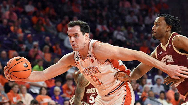 Clemson forward Nick Davidson finished with a season-high 25 points on Tuesday night at Littlejohn Coliseum. 