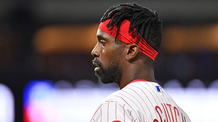 Apr 30, 2019; Philadelphia, PA, USA; Philadelphia Phillies center fielder Andrew McCutchen (22) against the Detroit Tigers at Citizens Bank Park. Mandatory Credit: Eric Hartline-USA TODAY Sports Apr 30, 2019; Philadelphia, PA, USA; Philadelphia Phillies center fielder Andrew McCutchen (22) against the Detroit Tigers at Citizens Bank Park. Mandatory Credit: Eric Hartline-USA TODAY Sports