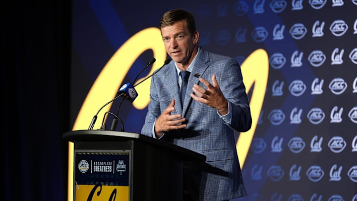 Cal coach Justin Wilcox at ACC media day