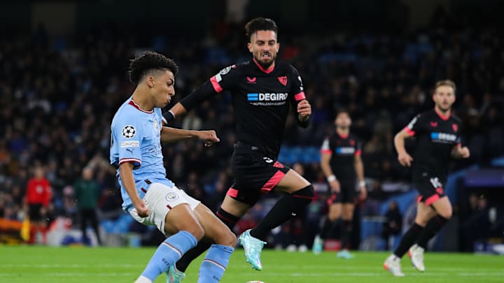 Manchester City v Sevilla. Manchester City v Sevilla.